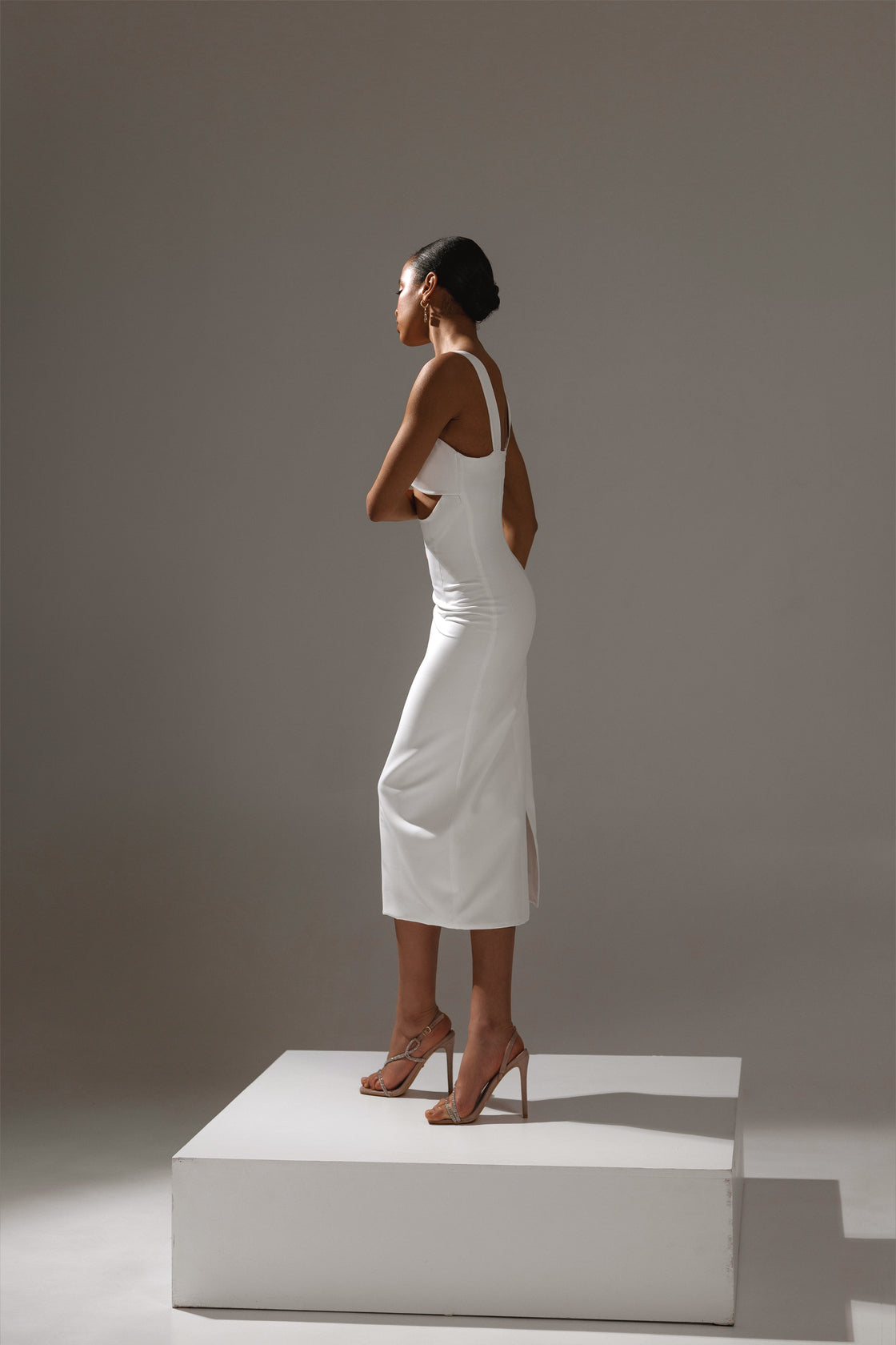 Back view of Byanka gown with refined detailing