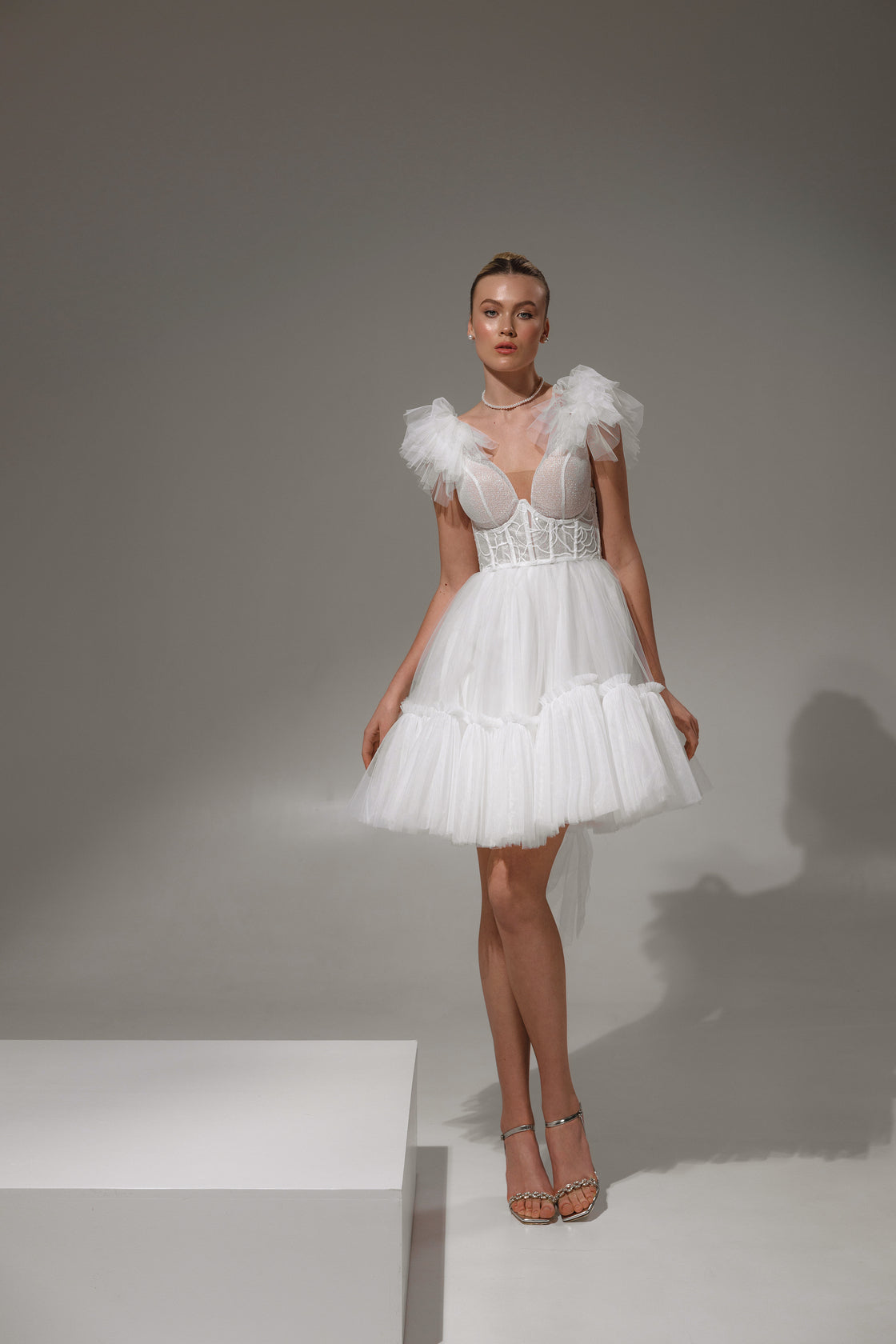 Mira dress full front view – sleek and elegant silhouette