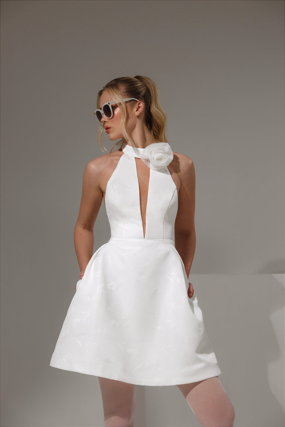 Mirella dress styled for wedding or bridal party look