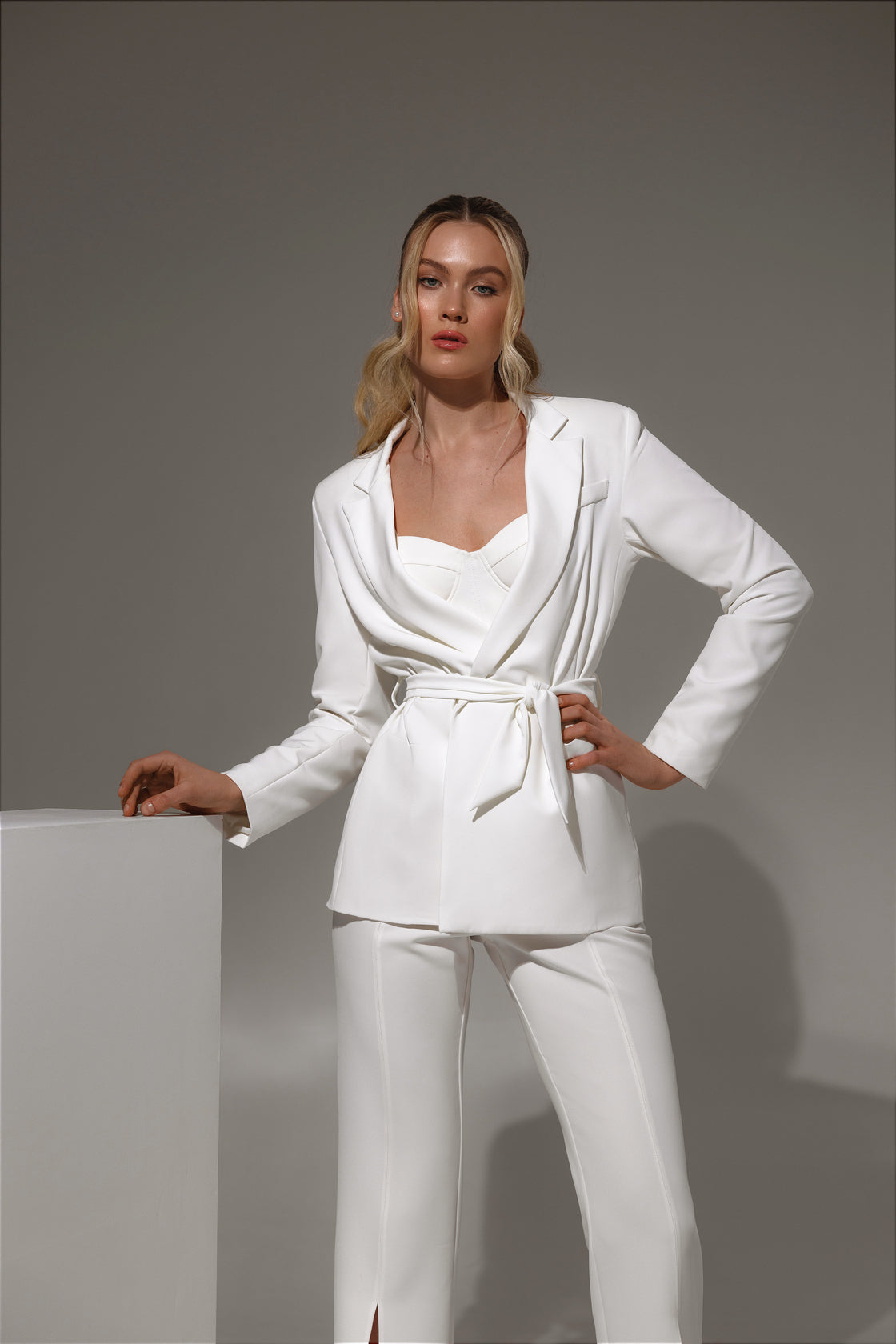Meralis outfit styled for modern bride or bridal party
