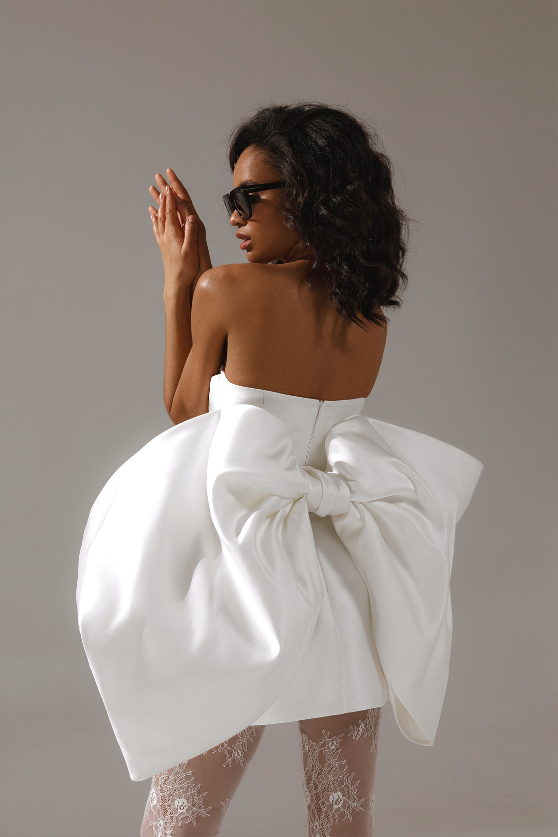 Zoli dress with big stylish bow on the back